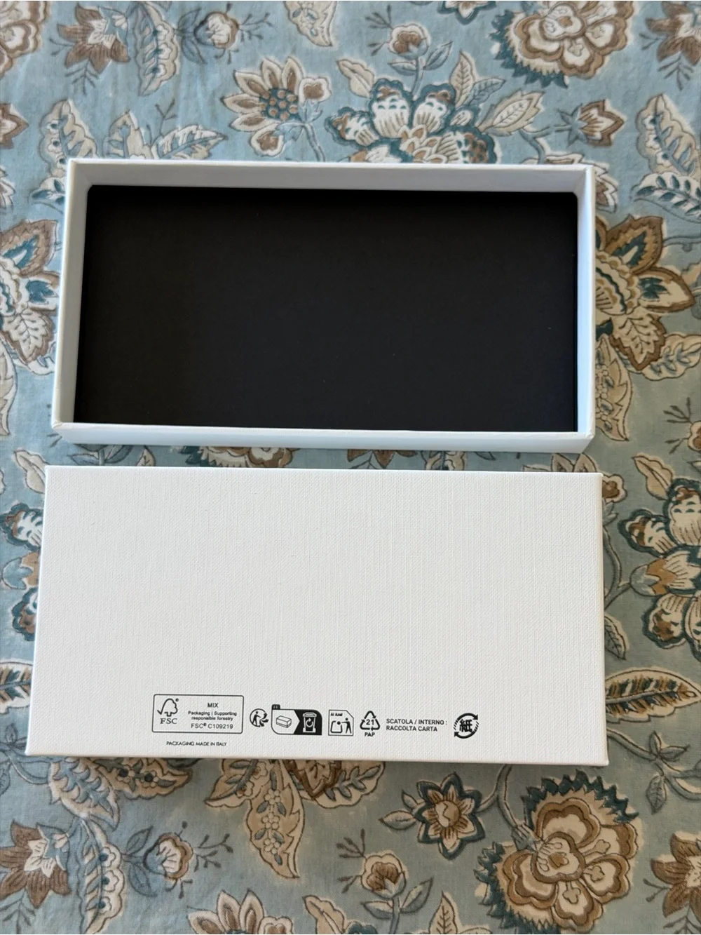 Celine White and Black Logo Gift Box